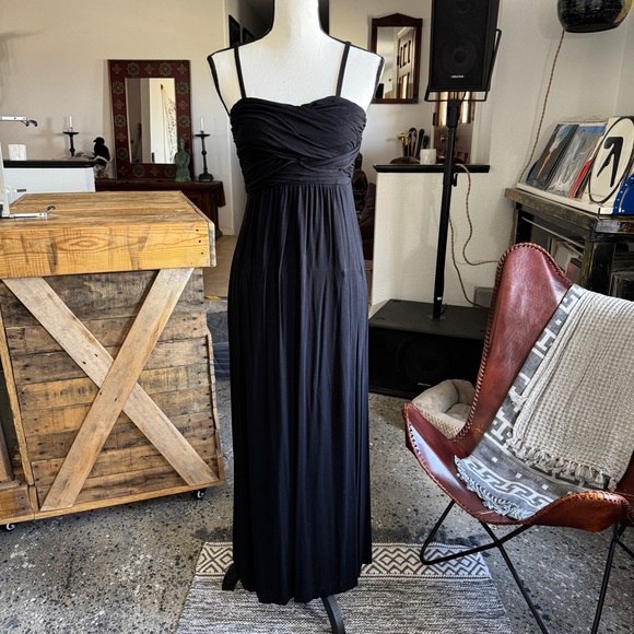 Soma Black Maxi Dress with Pockets - Picture 1 of 7